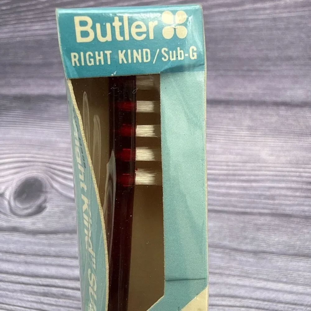 VTG GUM Butler Dr. Bass Right Kind SUB-G Toothbrush #300 ULTRA SOFT .007 Nylon